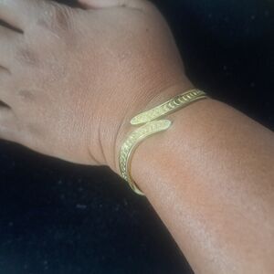 Gold Tone Monet Zipper-Inspired Bracelet